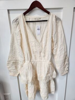 dainty cream dress